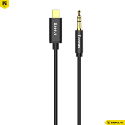 Baseus M01 Yiven USB-C - 3,5 Jack összekötő audio kábel 1,2m - Fekete