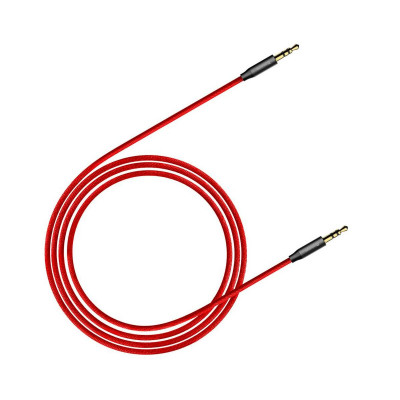 Baseus Yiven M30, AUX, 3,5 mm-es mini jack audiokábel, 1m, piros