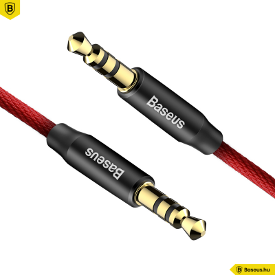 Baseus Audio kábel 1,5m Yiven M30 - Piros/Fekete