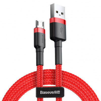 Baseus Cafule 2.4A USB-Micro USB kábel 1m, piros