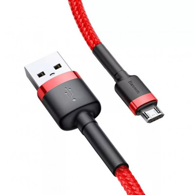 Baseus Cafule 2.4A USB-Micro USB kábel 1m, piros