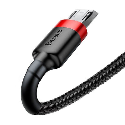 Baseus Cafule 1,5A USB-Micro USB-kábel 2m, piros-fekete