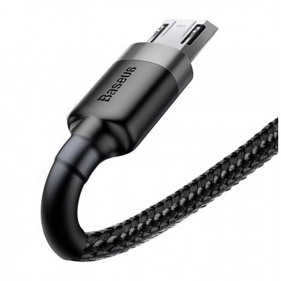 Baseus Cafule 1,5A 2 m-es USB-Micro USB-kábel,szürke-fekete
