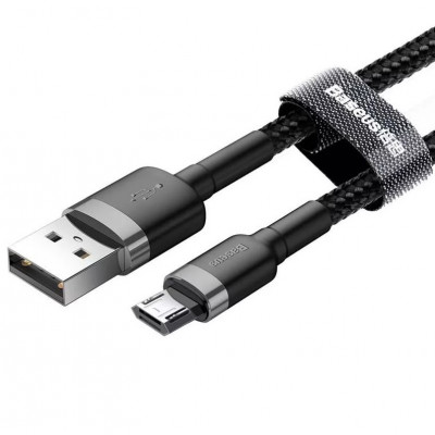 Baseus Cafule 2A USB-Micro USB kábel 3 m, fekete-szürke