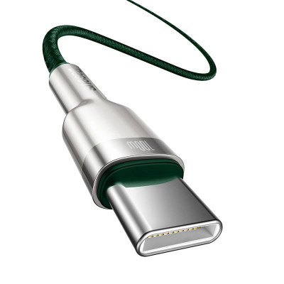 Baseus Cafule USB-C – USB-C kábel, 100 W, 2 m, zöld