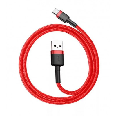 Baseus Cafule 3A USB-USB-C kábel 0,5 m, piros