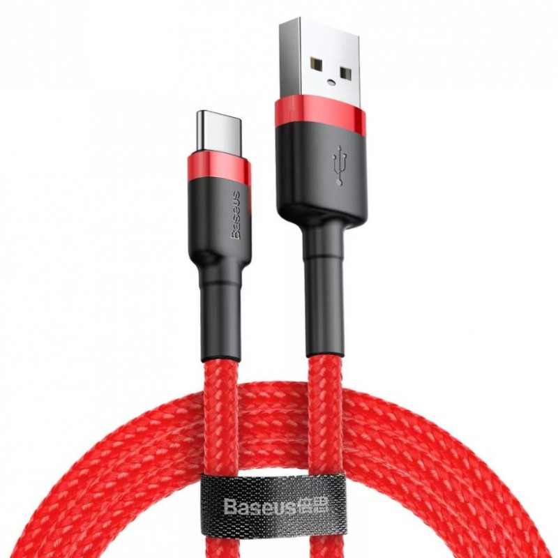  Baseus Cafule 3A USB-USB-C kábel 1m, piros