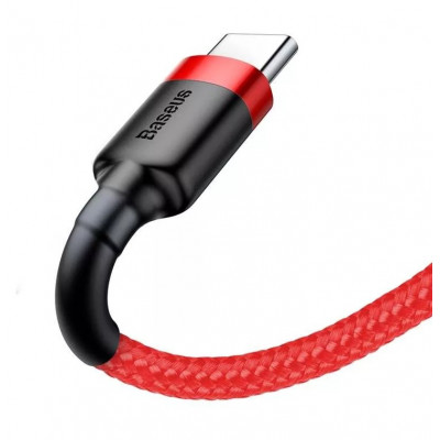  Baseus Cafule 3A USB-USB-C kábel 1m, piros