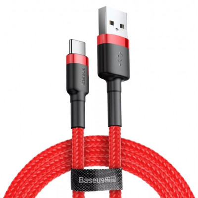 Baseus Cafule 2A USB-USB-C kábel 3m, piros