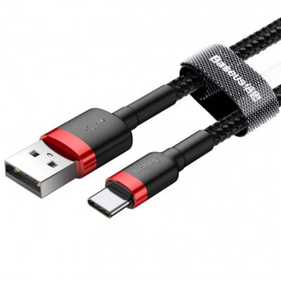 Baseus Cafule USB-USB-C kábel 2A, 3m, piros-fekete