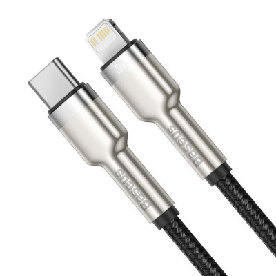Baseus USB-C kábel a Lightning Cafule, PD, 20 W, 1 m, fekete