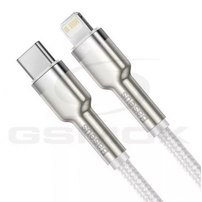 Baseus USB-C kábel a Lightning Baseus Cafule-hez, PD, 20 W, 1 m, fehér