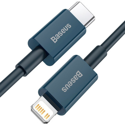 Baseus USB-C kábel a Lightning Superior sorozathoz, 20 W, PD, 1 m, kék