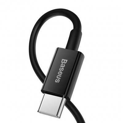 Baseus USB-C kábel Lightning Superior, 20 W, PD, 2 m, fekete