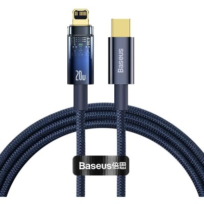Baseus Explorer USB-C-Lightning kábel, 20 W, 1 m (kék)