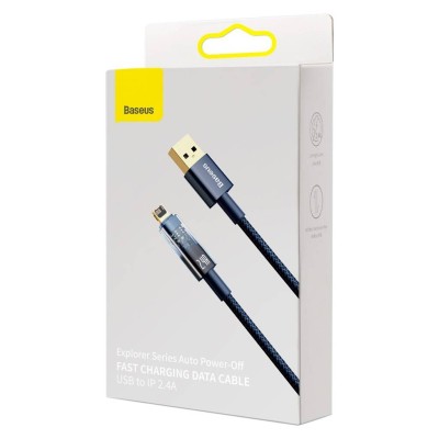 Baseus Explorer USB-Lightning kábel, 2,4A, 1m (kék)