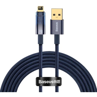 Baseus Explorer USB-Lightning kábel, 2,4A, 2m (kék)