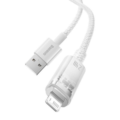 Baseus Explorer Sorozat USB / Lightning gyorstöltő kábel 1m, 2.4A (fehér)