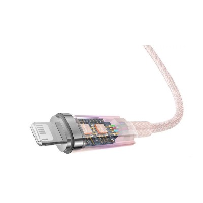 Baseus Explorer Sorozat USB / Lightning gyorstöltő kábel 1m, 2.4A (rózsaszín)