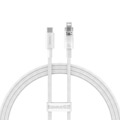 Baseus Explorer Sorozat USB-C / Lightning gyorstöltő kábel 1m, 20W (fehér)