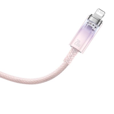 Baseus Explorer Sorozat USB-C / Lightning gyorstöltő kábel 1m, 20W (rózsaszín)