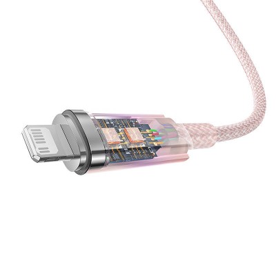 Baseus Explorer Sorozat USB-C / Lightning gyorstöltő kábel 1m, 20W (rózsaszín)