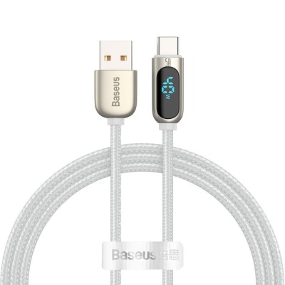 Baseus USB - USB-C Display kábel, 5A, 1m, fehér