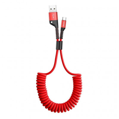 Baseus Spring USB-USB-C kábel 1m 2A, piros