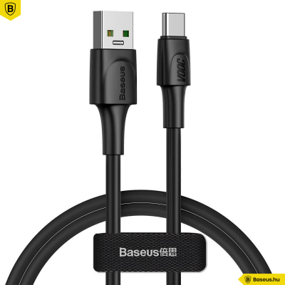 Baseus USB - C gyorstöltő kábel 1m VOOC QC 3.0 5A - Fekete