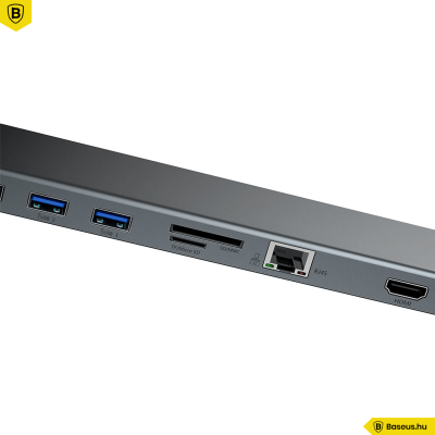 Baseus Enjoyment 11 az 1-ben USB3.0 C típusú notebook HUB adapter 