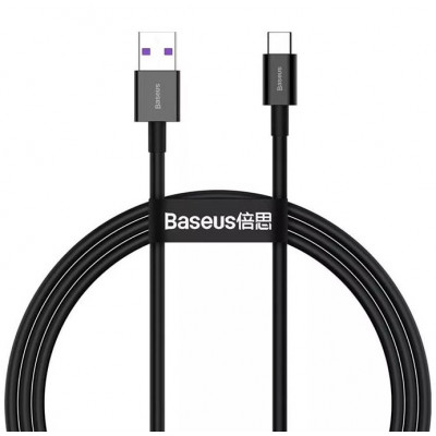 Baseus Superior sorozatú kábel, USB-USB-C 66 W, 1 m, fekete
