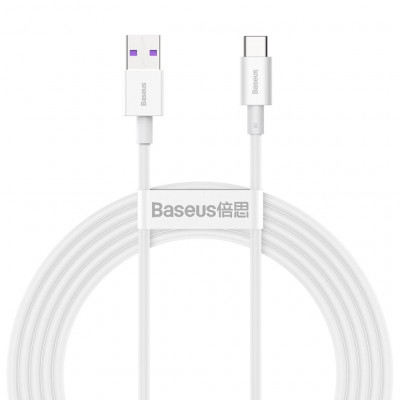 Baseus Superior USB-USB-C kábel, 66 W, 2 m, fehér
