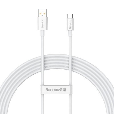 Baseus Superior Series USB-USB-C,kábel, 100W, 2 m (fehér)
