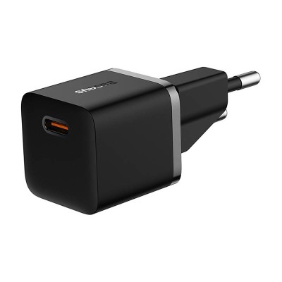 Baseus GaN5 Mini hálózati töltő 20W, USB-C (fekete)