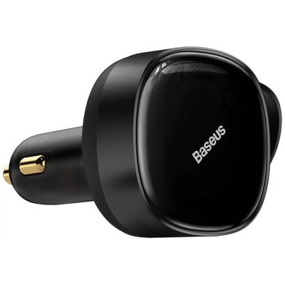 Baseus Enjoyment autós töltő + 2 kábel USB-C + Lightning 3A, 30W (fekete)