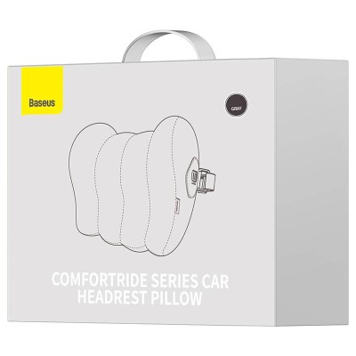 Baseus Comfort Ride autós fejtámlára szerelhető párna (szürke)