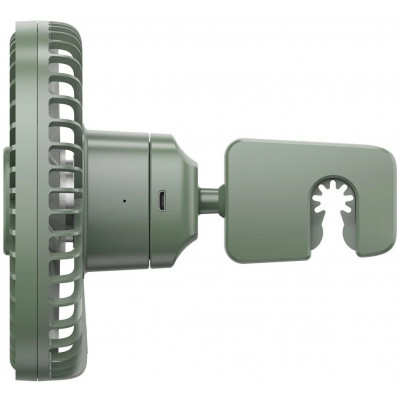 Baseus Natural Wind mágneses autós ventilátor fejtámlához, zöld