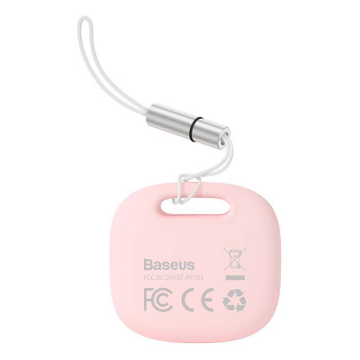 Baseus T2Pro Bluetooth nyomkövető zsinórral, rózsaszín