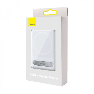 Baseus Összecsukható mágneses bölcső iPhone MagSafe készülékhez (fehér)