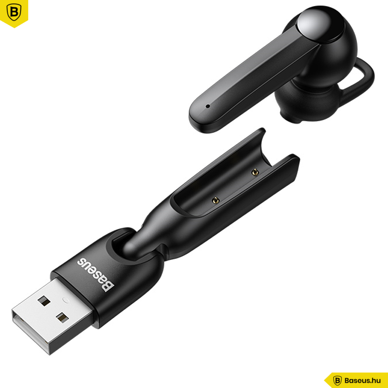 Baseus A05 vezeték nélküli Bluetooth 5.0 fülhallgató USB dokkolóval - Fekete