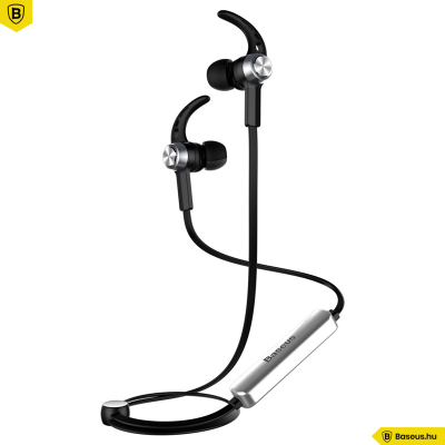 Baseus Licolor B11 mágneses sztereó Bluetooth sport fülhallgató, headset - Ezüst és Fekete
