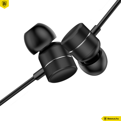 Baseus Encok H04 vezetékes fülhallgató/headset - Fekete