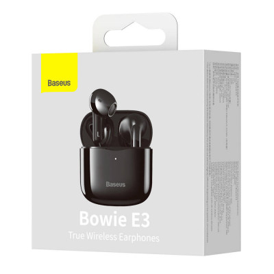 Baseus Bowie E3 TWS fülhallgató, fekete