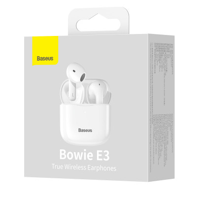 Baseus Bowie E3 TWS fülhallgató, fehér