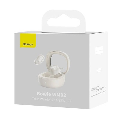 Baseus Bowie WM02 TWS fülhallgató (fehér)