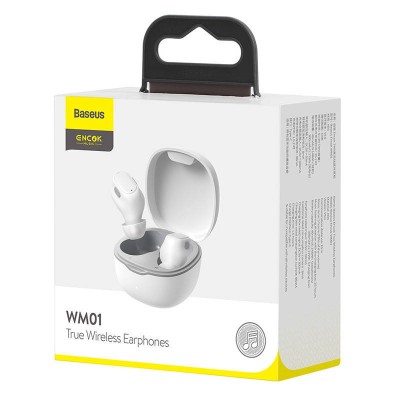 Baseus Encok WM01 TWS fülhallgató (fehér)