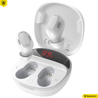Baseus Bluetooth vezeték nélküli fülhallgató/headset Encok True WM01 Plus - Fehér