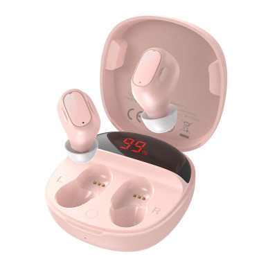 Baseus Encok WM01 Plus TWS fülhallgató, rózsaszín