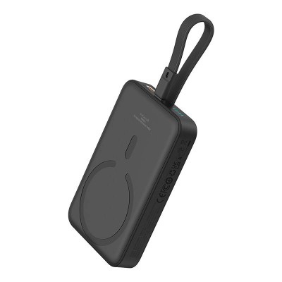 Baseus Magnetic Mini Powerbank, 10000mAh,Lightning, USB-C, 20W, MagSafe (fekete)