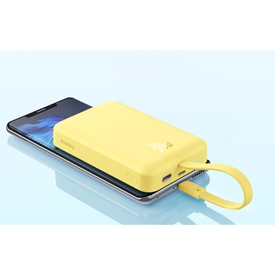 Baseus Magnetic Mini Powerbank 10000mAh USB-C 30W,MagSafe (sárga)